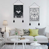 Arazzo Yugarlibi 2 pezzi piccoli arazzi appesi luna e sole Home - Accessori e Decorazioni Naty Shop