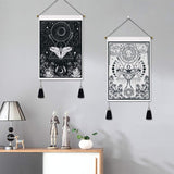 Arazzo Yugarlibi 2 pezzi piccoli arazzi appesi luna e sole Home - Accessori e Decorazioni Naty Shop