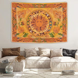 Arazzo yugarlibi sole cocente fiori primaverili vintage da parete Casa - Accessori e Decorazioni Naty Shop
