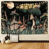 Arazzo yugarlibi fungo foresta nera lumaca appeso Casa - Accessori e decorazioni Naty Shop Fungo 235L X 180B Cm