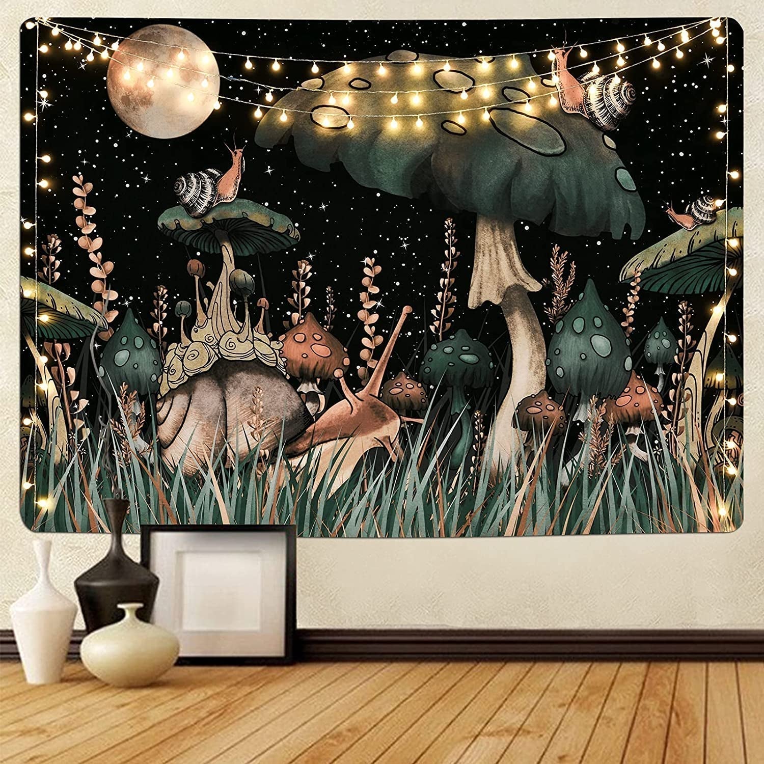 Arazzo yugarlibi fungo foresta nera lumaca appeso Casa - Accessori e decorazioni Naty Shop Fungo 235L X 180B Cm