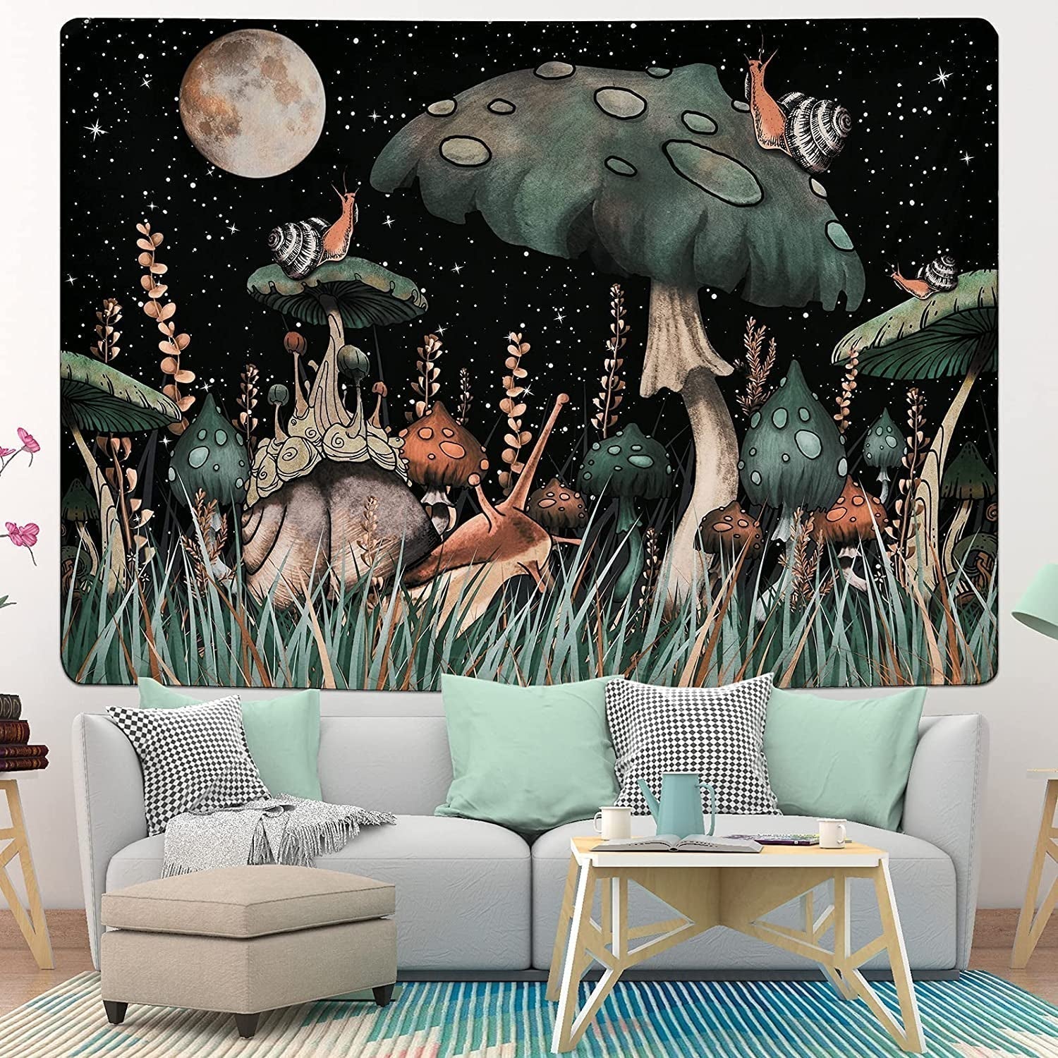 Arazzo yugarlibi fungo foresta nera lumaca appeso Casa - Accessori e Decorazioni Naty Shop