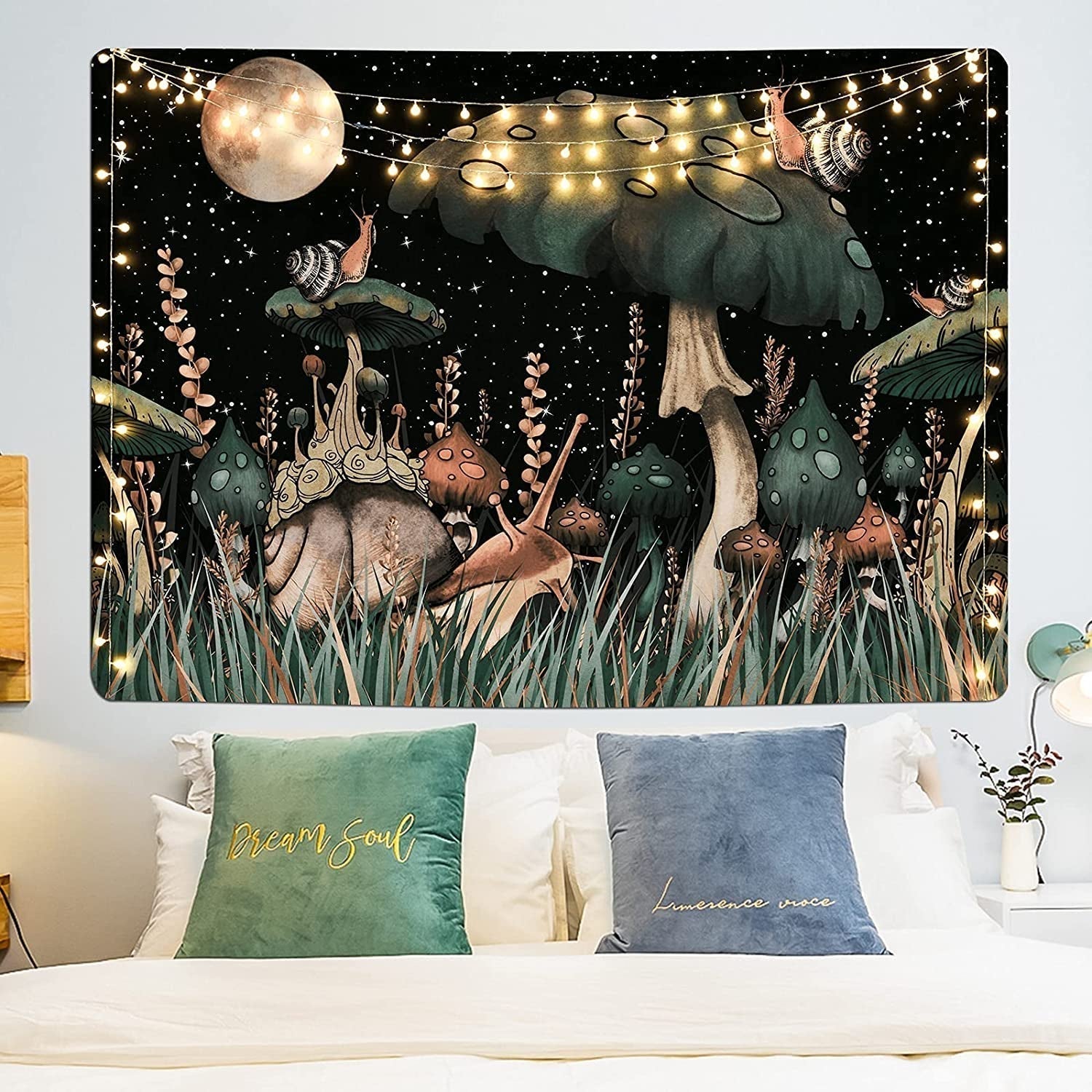 Arazzo yugarlibi fungo foresta nera lumaca appeso Casa - Accessori e Decorazioni Naty Shop