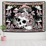 Arazzo yugarlibi rosa teschio funghi scheletro Home - Accessori e Decorazioni Naty Shop