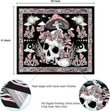 Arazzo yugarlibi rosa teschio funghi scheletro Home - Accessori e Decorazioni Naty Shop