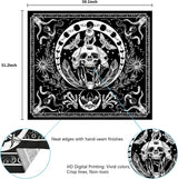 Arazzo yugarlibi scheletro serpente nero falena estetica tela Home - Accessori e Decorazioni Naty Shop