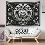 Arazzo yugarlibi scheletro serpente nero falena estetica tela Home - Accessori e Decorazioni Naty Shop