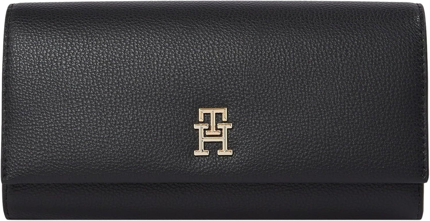 Tommy Hilfiger Aw0aw17267 Portafoglio da donna Donna Naty Shop Nero (Black) Taglia unica
