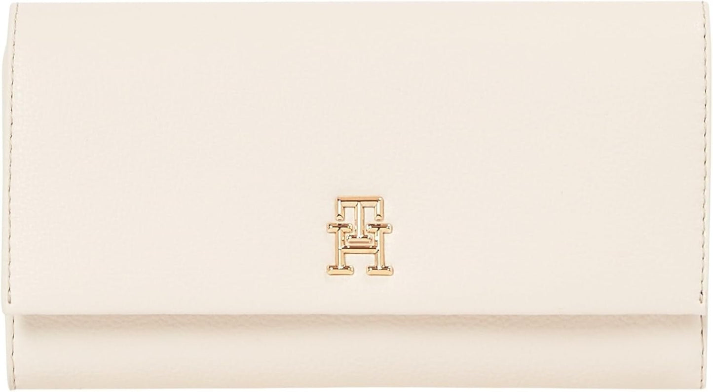 Tommy Hilfiger Aw0aw17267 Portafoglio Donna Donna Naty Shop Beige (Canna da zucchero) Os
