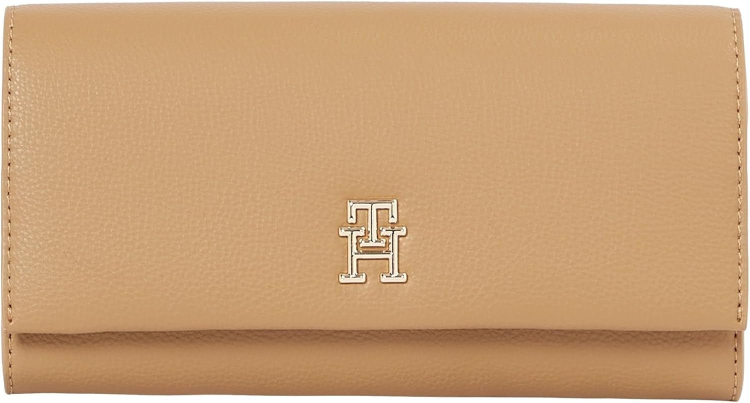 Tommy Hilfiger Aw0aw17267 Portafoglio Donna Donna Naty Shop Khaki (Safari Canvas) Os