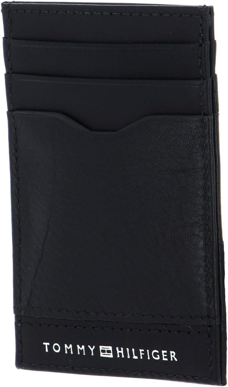 Tommy Hilfiger Portafoglio bi-fold portacarte TH Central da uomo Nero Taglia unica Portafoglio Uomo Naty Shop Titolo predefinito