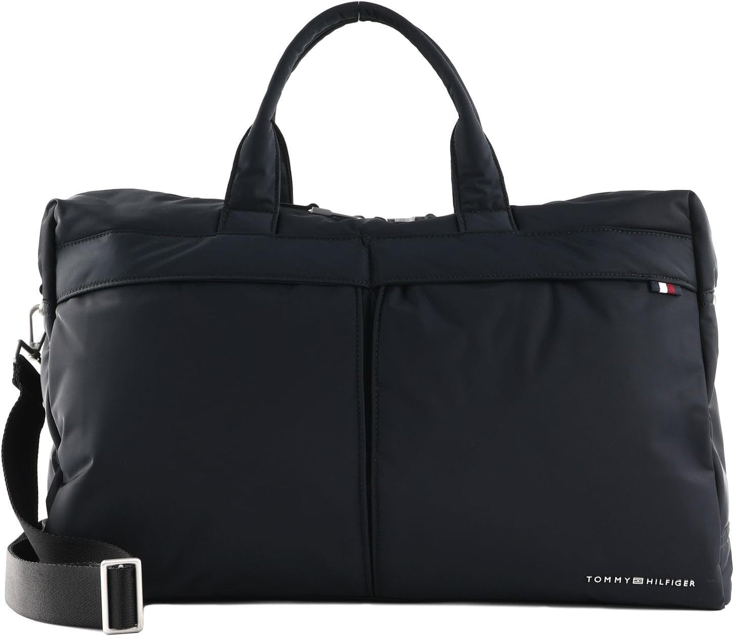 Tommy Hilfiger Uomo TH Signature Travel Bag AM0AM12218 Borsa da viaggio, Nero (Nero) Bagagli e attrezzatura da viaggio Naty Shop Default Title