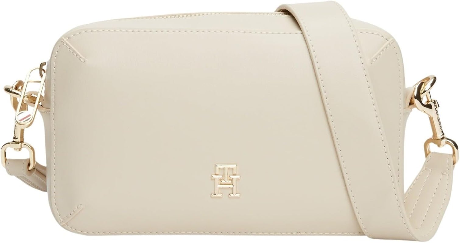 Tommy Hilfiger Borsa a tracolla Chic Flap Crossover Borse da donna piccole Naty Shop Beige (classic beige)