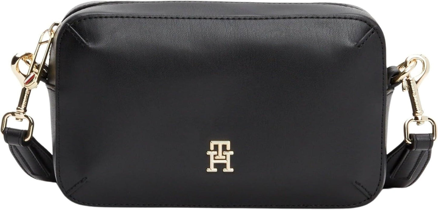 Tommy Hilfiger Borsa a tracolla Chic Flap Crossover Piccole Borse da donna Naty Shop Nero (nero)