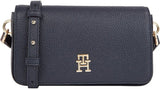 Tommy Hilfiger Borsa a tracolla Emblem Flap Crossover Borse piccole Donna Naty Shop Space Blue