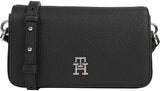 Tommy Hilfiger Borsa a tracolla Emblem Flap Crossover Borse piccole da donna Naty Shop Nero