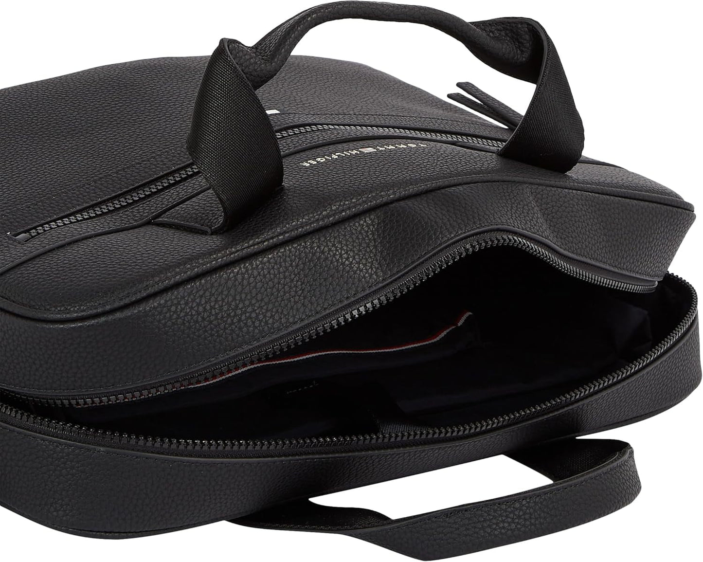 Tommy Hilfiger ESSENTIAL PU COMPUTER BAG borsa per laptop da uomo, Nero, OS Bagagli e attrezzatura da viaggio Naty Shop
