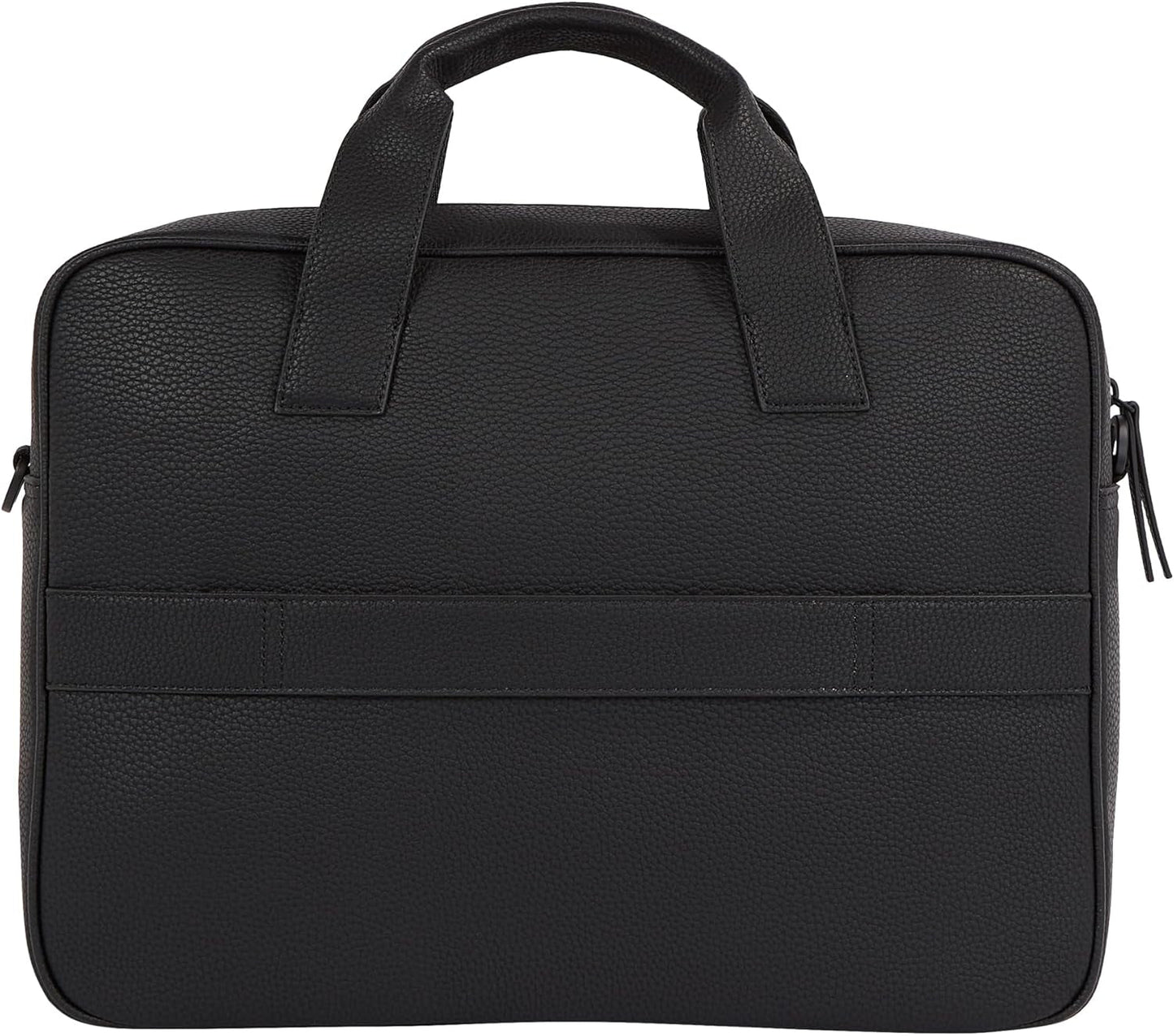 Tommy Hilfiger ESSENTIAL PU COMPUTER BAG borsa per laptop da uomo, Nero, OS Bagagli e attrezzatura da viaggio Naty Shop
