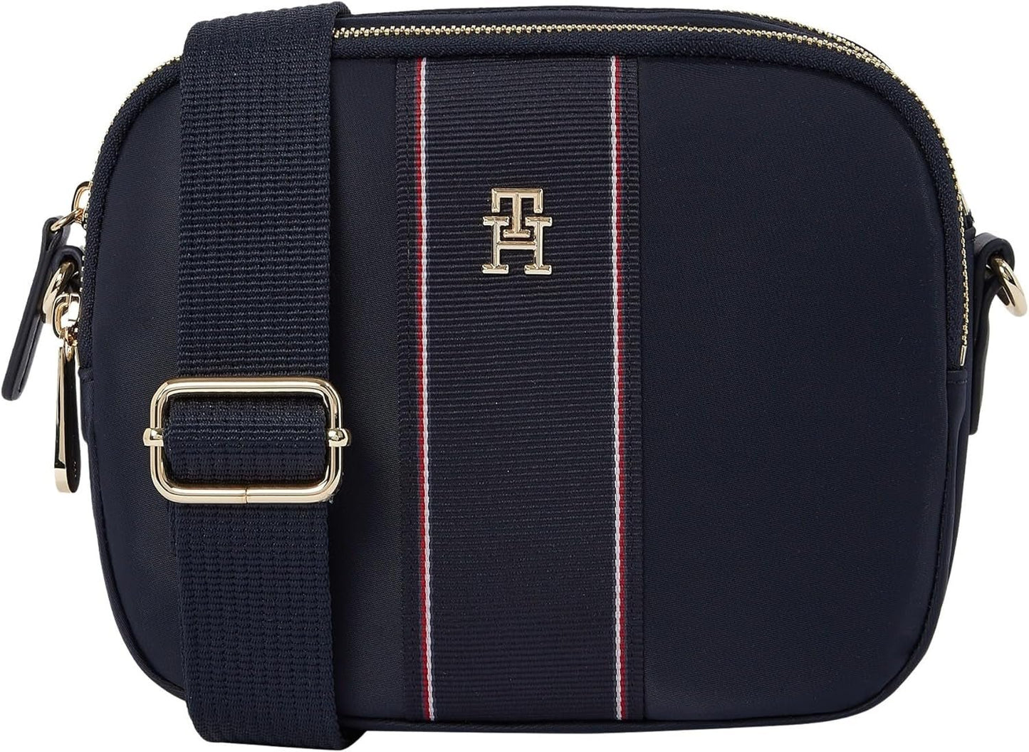 TOMMY HILFIGER Poppy Camera Bag da donna Body Aw0aw17230 Crossover Bagagli e attrezzatura da viaggio Naty Shop Blu (Space Blue Body)