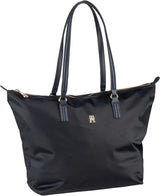 Tommy Hilfiger Borsa tote Poppy da donna con cerniera Borse da donna Naty Shop Blu (Space Blue)