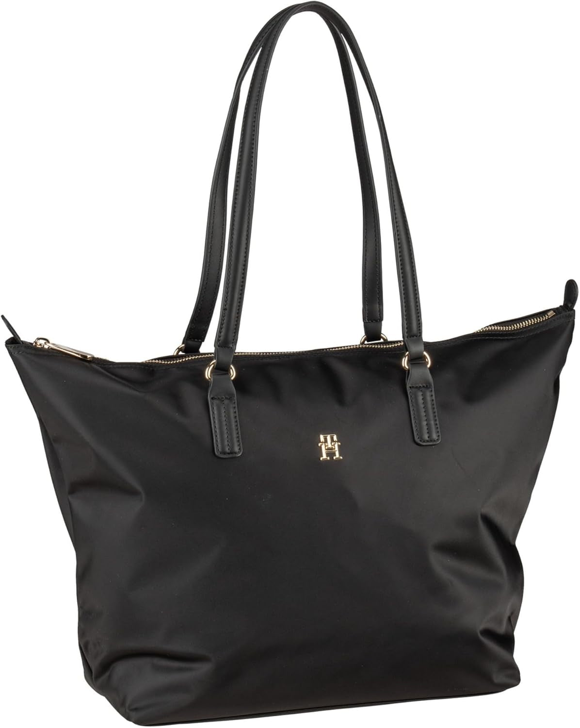 Tommy Hilfiger Poppy Tote Zipper Bag da donna Borse da donna Naty Shop Nero (Nero)
