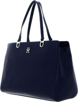 Tommy Hilfiger Borsa donna TH Timeless Satchel con tasche interne, Blu (Space Blue), Taglia unica Borse donna Naty Shop