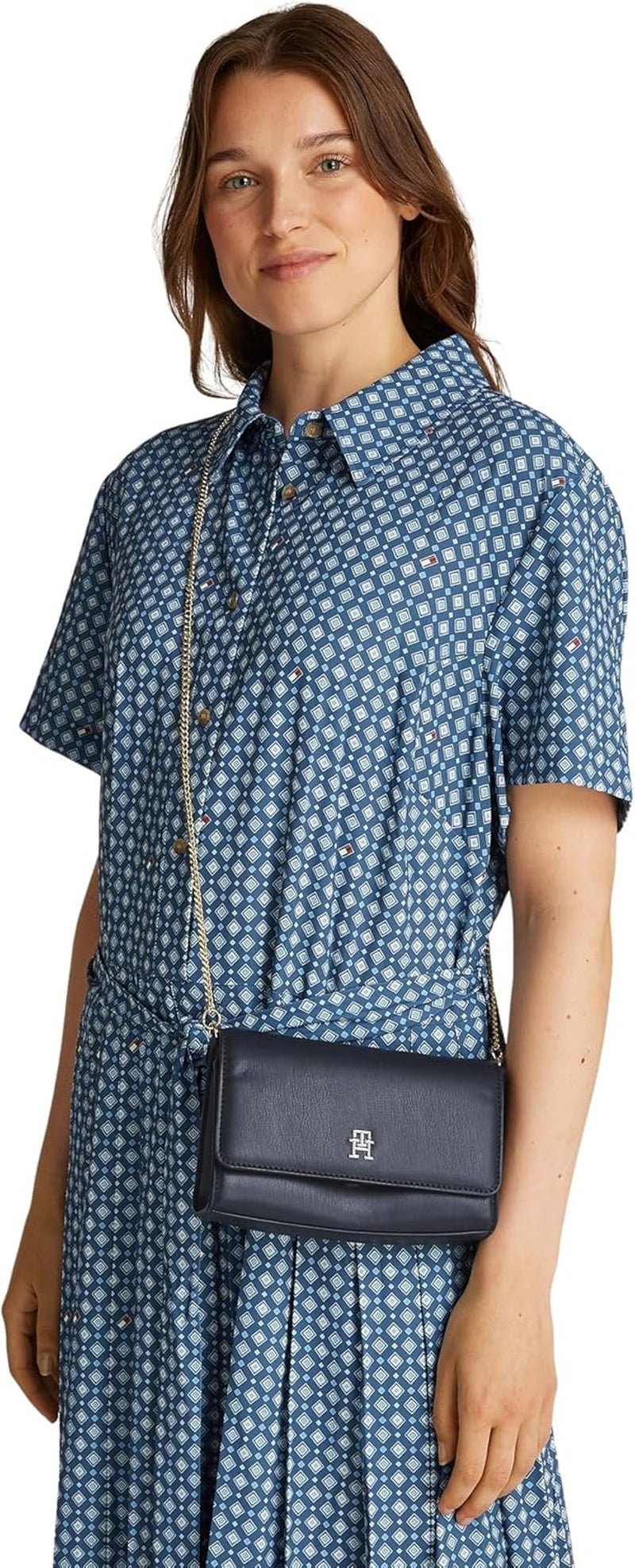 Tommy Hilfiger Borsa a tracolla Eternity Chain Borse a tracolla incrociate con catena Donna Naty Shop