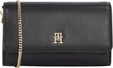 Tommy Hilfiger Borsa a tracolla Eternity Chain Borse a tracolla incrociate con catena Donna Naty Shop Nero (Nero)