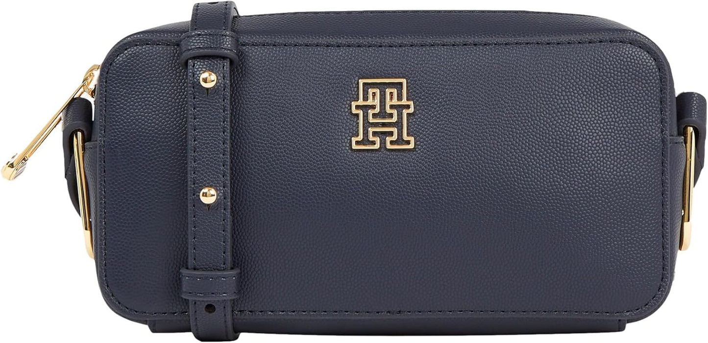 Tommy Hilfiger Borsa a tracolla da donna Timeless Camera Bag Piccola, Blu (Space Blue), Taglia unica Borse da donna Naty Shop Default Title
