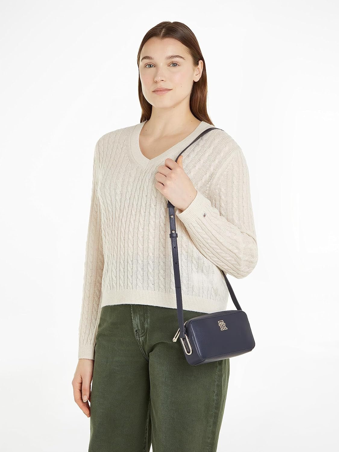 Tommy Hilfiger Borsa a spalla donna Timeless Camera Bag Small, Blu (Space Blue), Taglia unica Borse donna Naty Shop