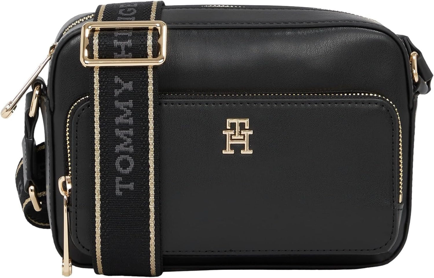 Tommy Hilfiger Borsa per fotocamera Th Joy da donna Aw0aw16812 Crossover Bagagli e attrezzatura da viaggio Naty Shop Nero (Nero)