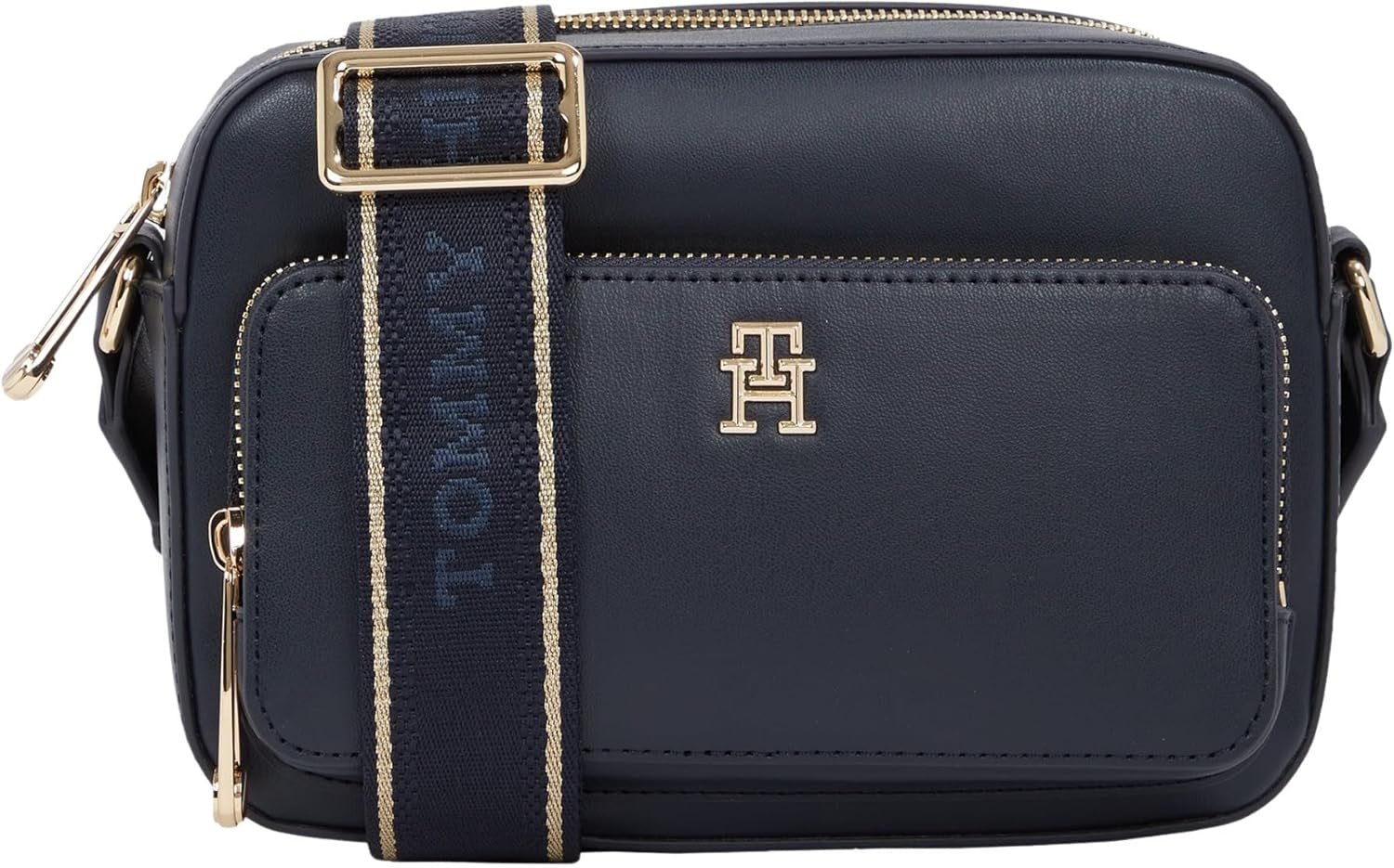 Tommy Hilfiger Borsa per fotocamera Th Joy da donna Aw0aw16812 Crossover Bagagli e attrezzatura da viaggio Naty Shop Blu (Space Blue)