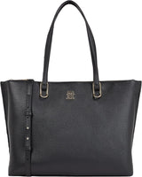 Tommy Hilfiger Ladies Th Timeless Workbag School Bag Taglia unica Borse Donna Naty Shop Nero (Nero)