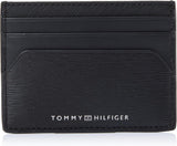 Tommy Hilfiger Men TH PLAQUE CC holder, Nero, Taglia unica Portafoglio da uomo Naty Shop Titolo predefinito