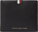 Tommy Hilfiger Uomo Th Prem Lea Cc Flap and Coin Am0am11270 Portafogli Portafoglio Uomo Naty Shop Nero (Black) Bone