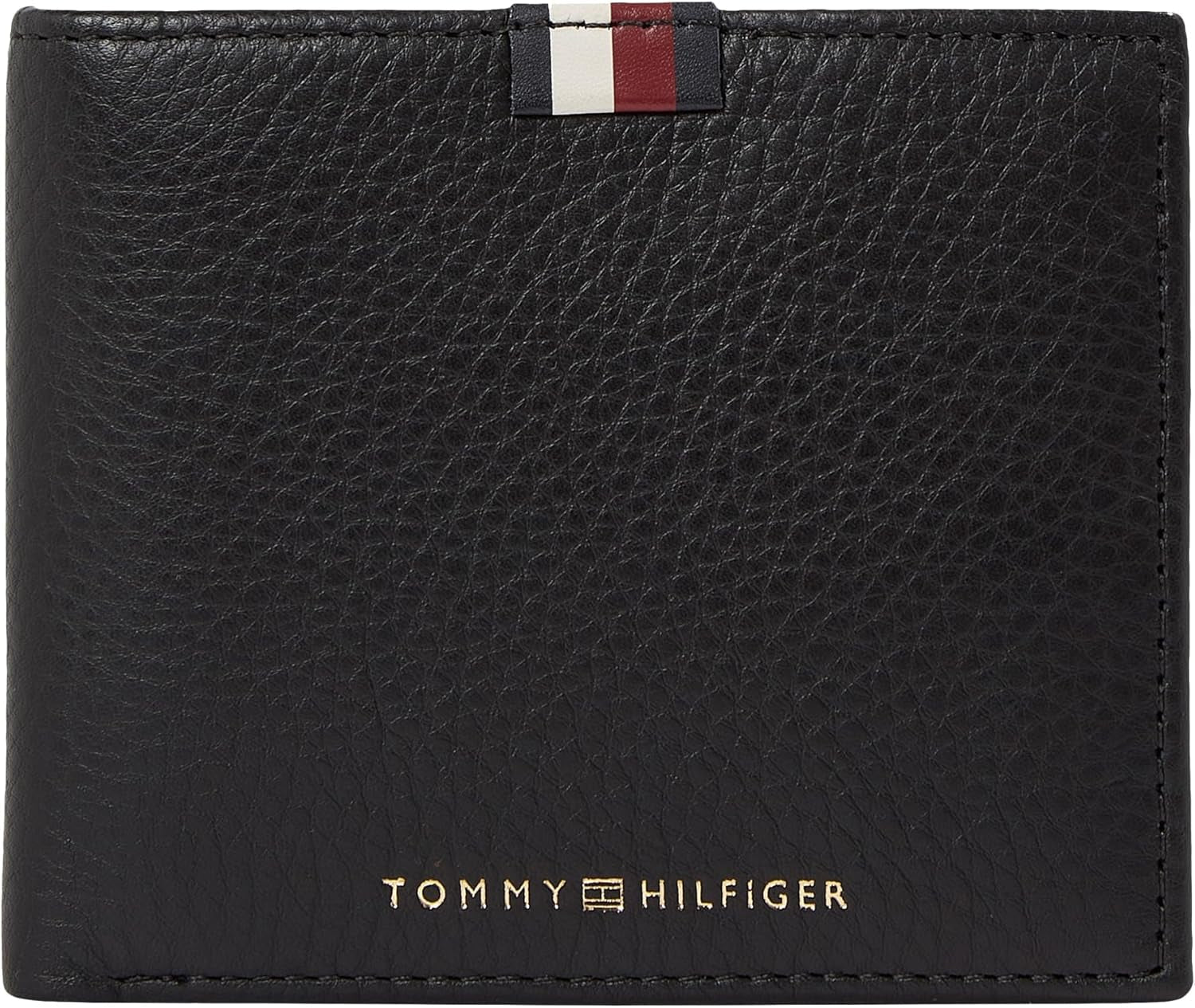 Tommy Hilfiger Uomo Th Prem Lea Cc Flap and Coin Am0am11270 Portafogli Portafoglio Uomo Naty Shop Nero (Black) Bone