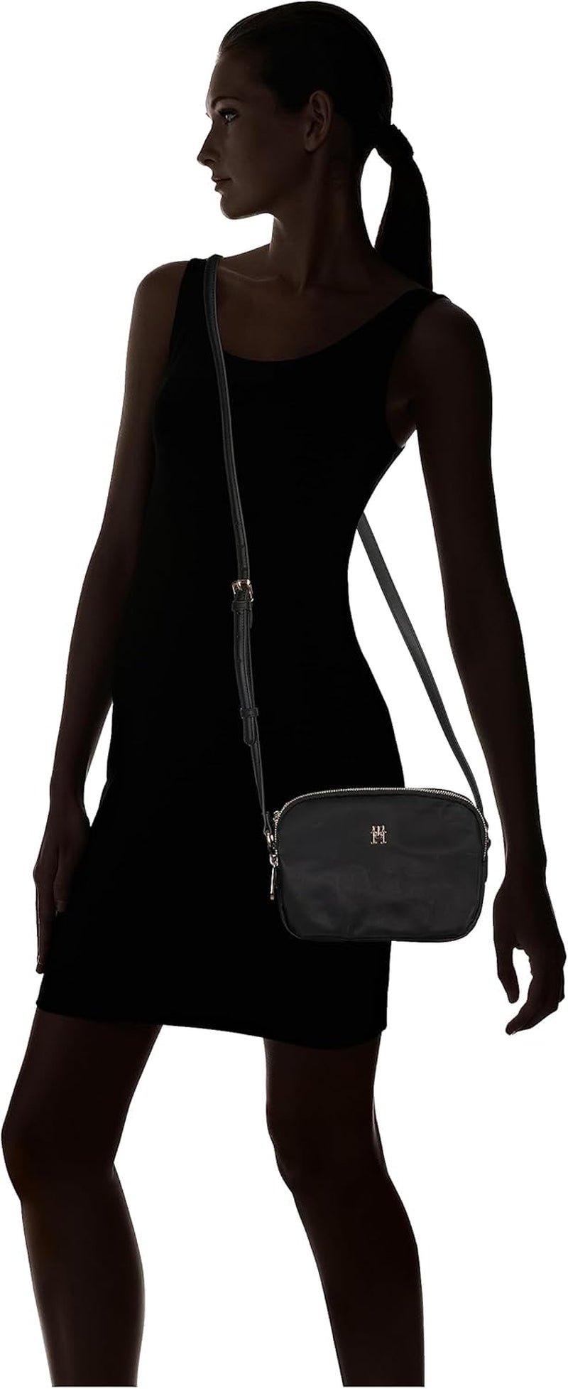 Tommy Hilfiger POPPY TH CROSSOVER Crossover Donna, Nero (Black), OS Borse da donna Naty Shop