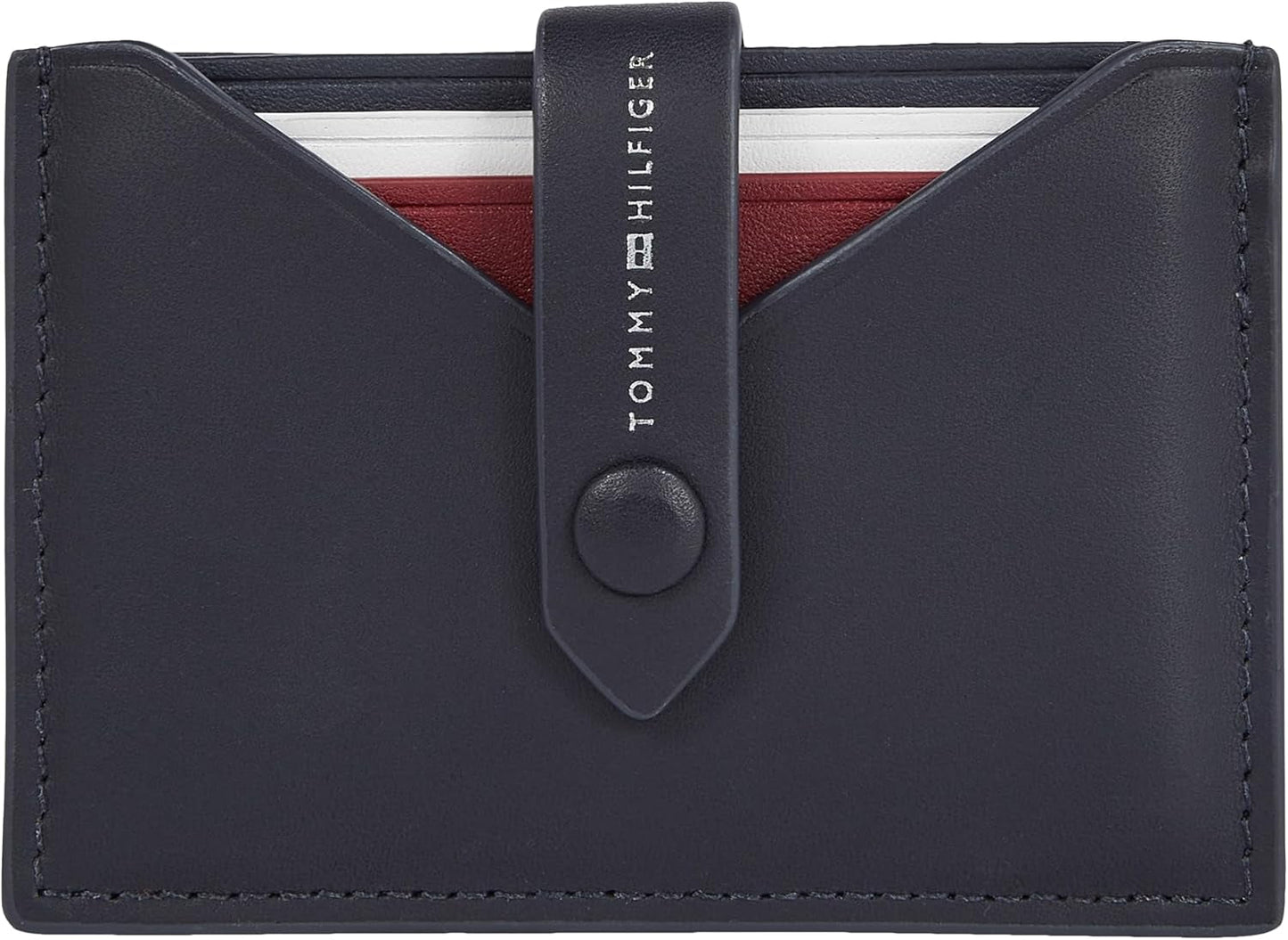 Portafoglio da uomo Tommy Hilfiger Smooth Retractable Cc Small, Blu (Space Blue), Portafoglio da uomo Onesize Naty Shop Titolo predefinito