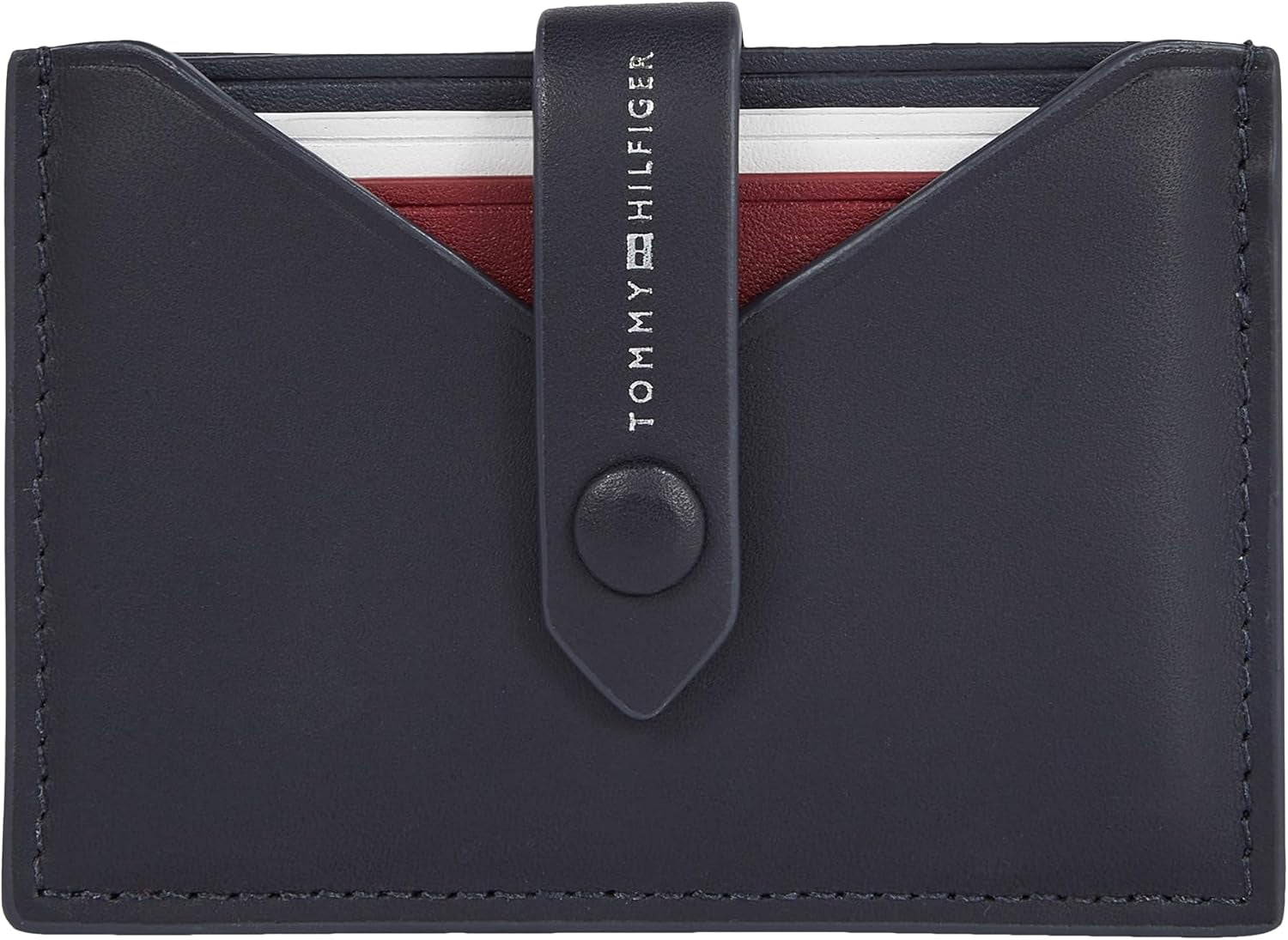 Portafoglio da uomo Tommy Hilfiger Smooth Retractable Cc Small, Blu (Space Blue), Portafoglio da uomo Onesize Naty Shop Titolo predefinito