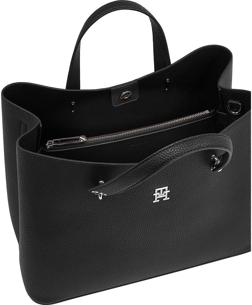Tommy Hilfiger borsa a cartella emblema tracolla staccabile Borse Donna Naty Shop