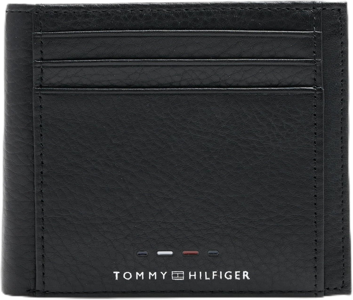 Tommy Hilfiger TH PREMIUM LEATHER EXTRA CC COIN Portafoglio doppio da uomo Black OS Portafoglio da uomo Naty Shop Titolo predefinito
