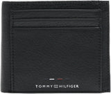 Tommy Hilfiger TH PREMIUM LEATHER EXTRA CC COIN Portafoglio doppio da uomo Black OS Portafoglio da uomo Naty Shop Titolo predefinito
