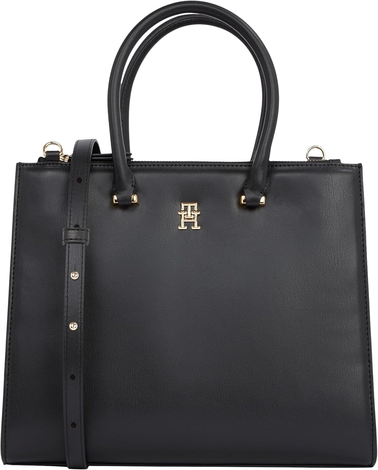 Tommy Hilfiger Tote Bag Eternity Med Zip Up Bag Borse da donna Naty Shop Nero (Nero) Taglia unica