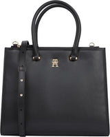 Tommy Hilfiger Tote Bag Eternity Med Zip Up Bag Borse da donna Naty Shop Nero (Nero) Taglia unica