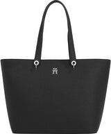 Tommy Hilfiger Borsa tote bag Emblema grande Borse Donna Naty Shop Nero (black)