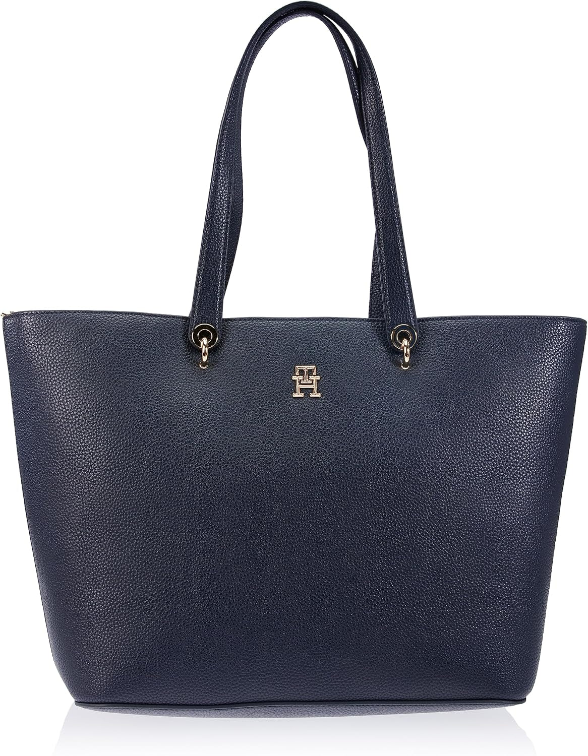 Tommy Hilfiger Borsa tote bag Emblema grande Borse Donna Naty Shop Blu (Space Blue)