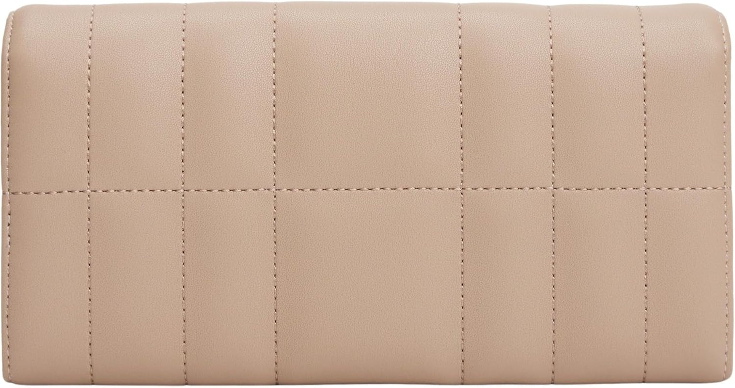 Tommy Hilfiger Feminine Flap Large Portafoglio da donna, Beige (Coastal Taupe), Taglia unica Portafoglio da donna Naty Shop