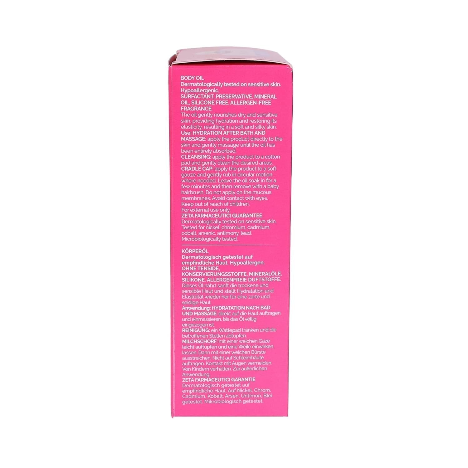 Starch Mio olio corpo, rimuove la crosta lattea dei neonati, 200 ml Bambini - Bagno e Cura della Pelle Naty Shop