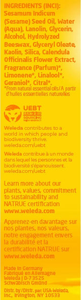 WELEDA Organic Baby Calendula Care Cream Body & Face 75ml - Crema viso / crema per la pelle per cosmetici naturali con olio di sesamo e lanolina per la cura della pelle secca. Crema idratante per neonati e bambini Bambini - Bagno e cura della pelle Naty Shop
