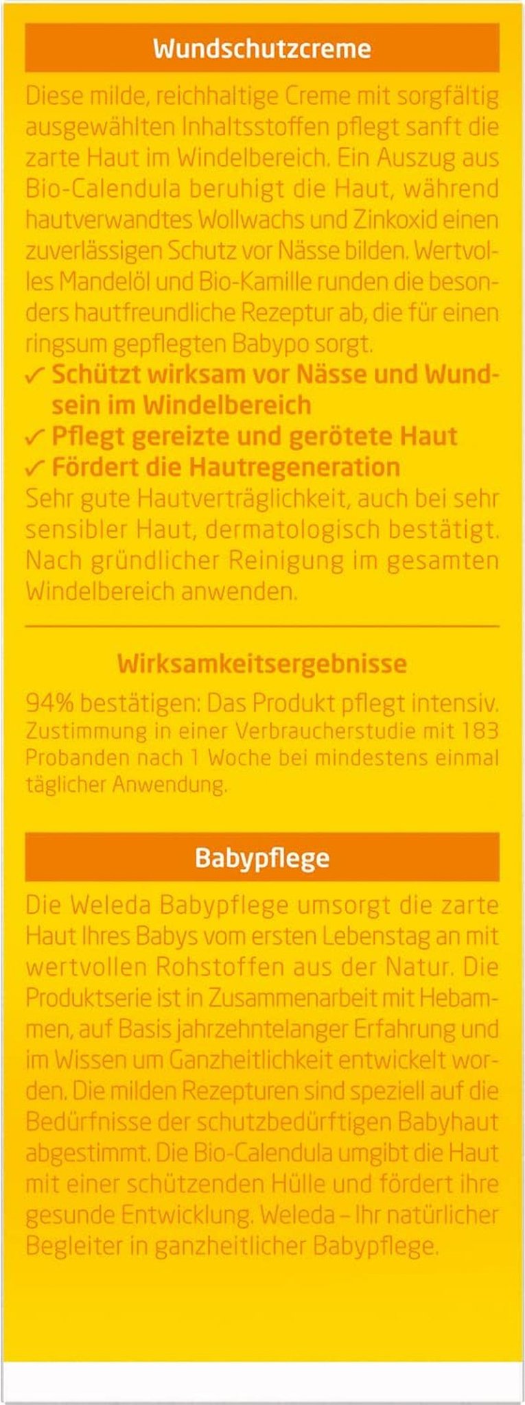 WELEDA Crema protettiva per ferite alla calendula per bambini biologica 75 ml - Unguento / crema per bambini cosmetici naturali per la protezione della pelle sensibile del bambino nella zona del pannolino. Aiuta in caso di arrossamenti, pelle irritata e dolori Bambini - Bagno e Cura della Pelle Naty Shop